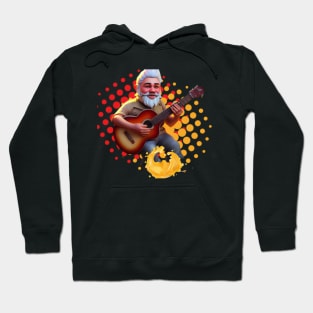 Gnome Musicians Guitar Halftone Splash Hoodie